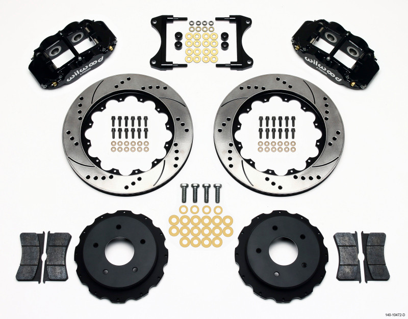 Wilwood Narrow Superlite 4R Rear Kit 14.00in Drilled 65-82 Corvette C2/C3 - 140-10472-D