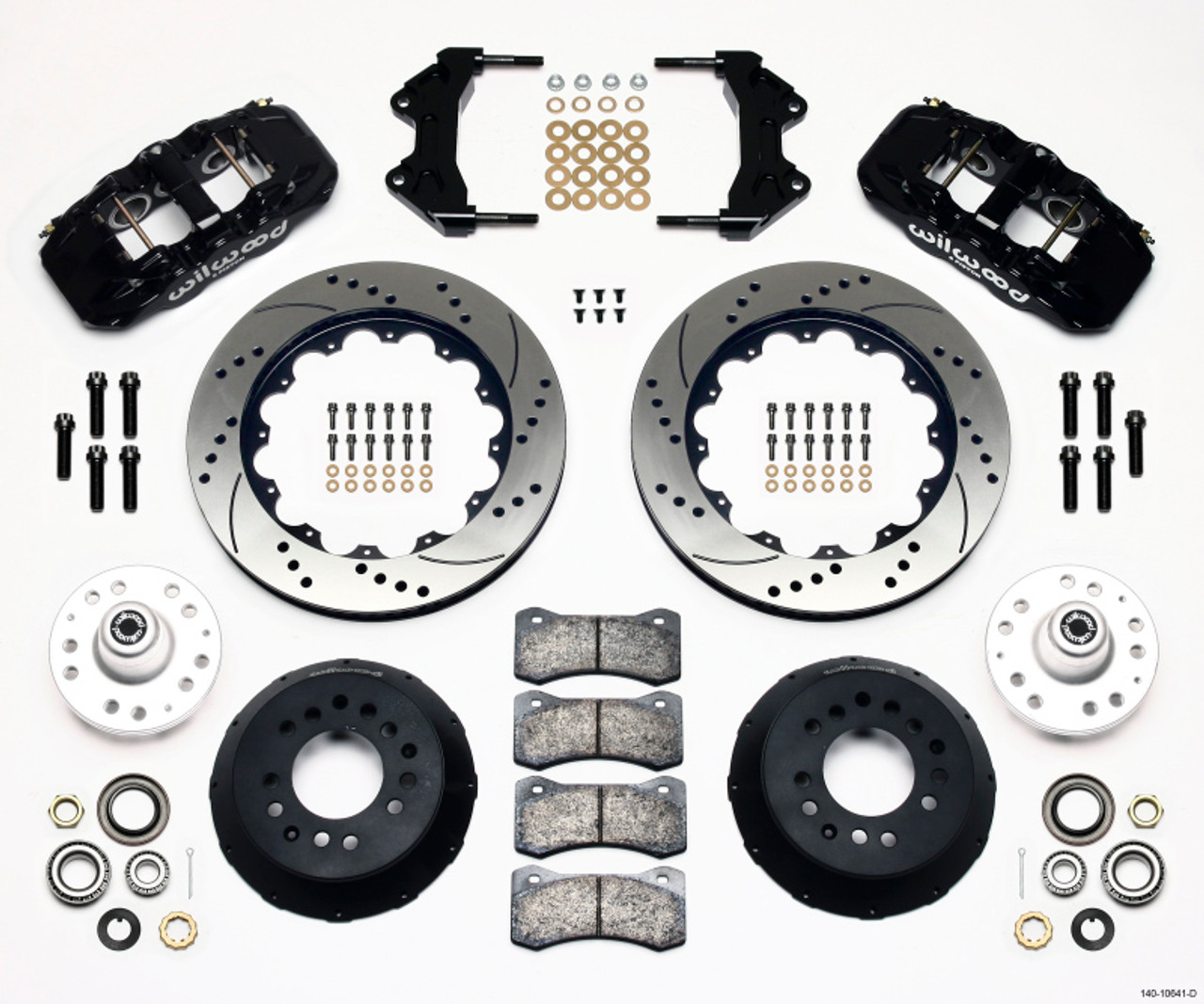 Wilwood AERO6 Front Hub Kit 14.00 Drilled WWE ProSpindle - 140-10641-D