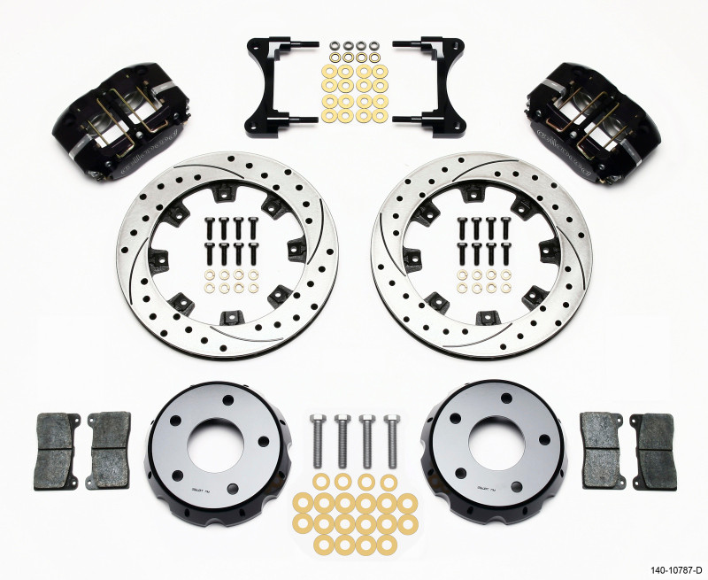 Wilwood Dynapro Radial Front Drag Kit 11.75in Vented Drilled 98-02 Camaro/Firebird - 140-10787-D