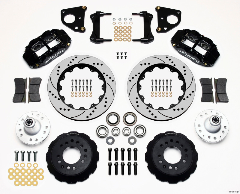 Wilwood Narrow Superlite 6R Front Hub Kit 14.00in Drilled 62-72 CDP B & E Body-Drum - 140-10816-D