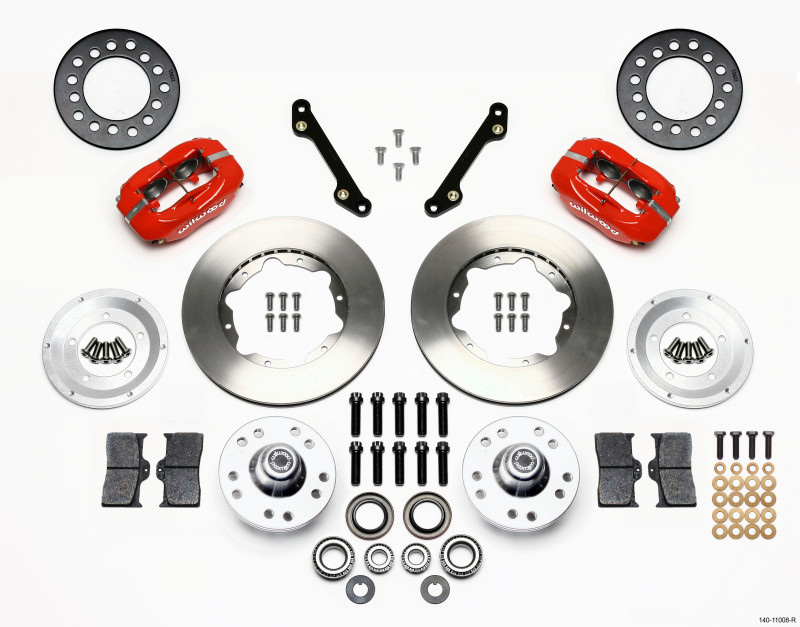 Wilwood Forged Dynalite Front Kit 11.00in Red 79-81 Camaro - 140-11008-R