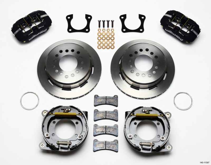 Wilwood Dynapro Low-Profile 11.00in P-Brake Kit 58-64 Olds/Pontiac Ends 2.81in Offset - 140-11397