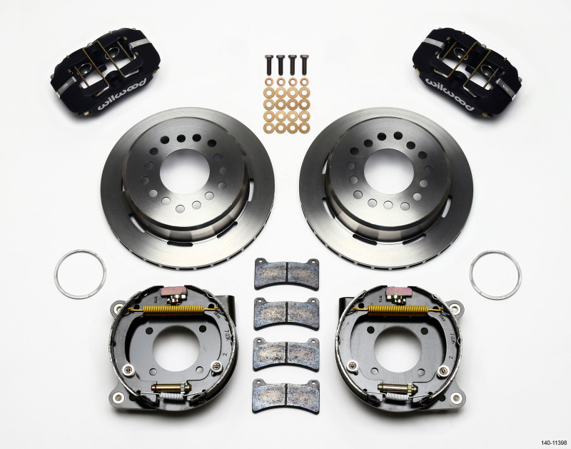 Wilwood Dynapro Low-Profile 11.00in P-Brake Kit Chevy 12 Bolt 2.75in Off w/ C-Clips - 140-11398