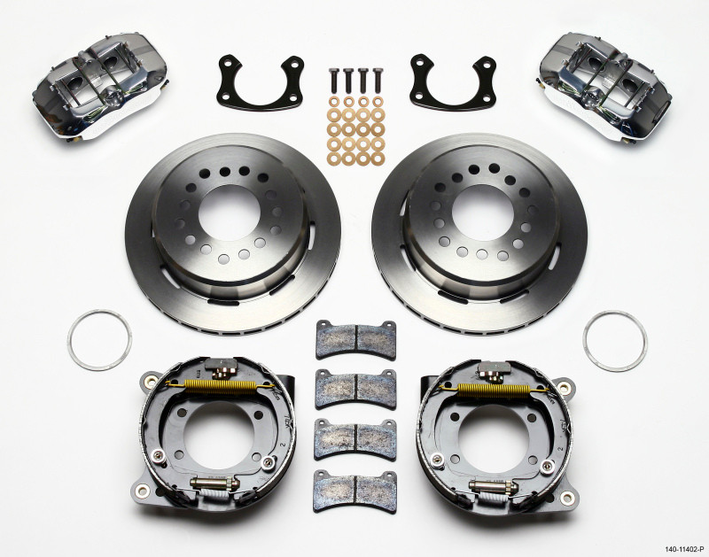 Wilwood Dynapro Low-Profile 11.00in P-Brake Kit - Polish New Big Ford 2.36in Offset - 140-11402-P