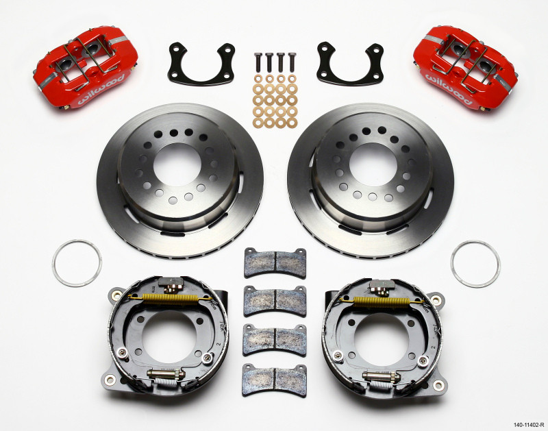 Wilwood Dynapro Low-Profile 11.00in P-Brake Kit - Red New Big Ford 2.36in Offset - 140-11402-R