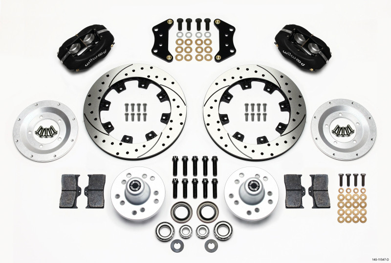 Wilwood Forged Dynalite Front Kit 12.19in Drilled Magnum Force Drop Spndle - 140-11547-D