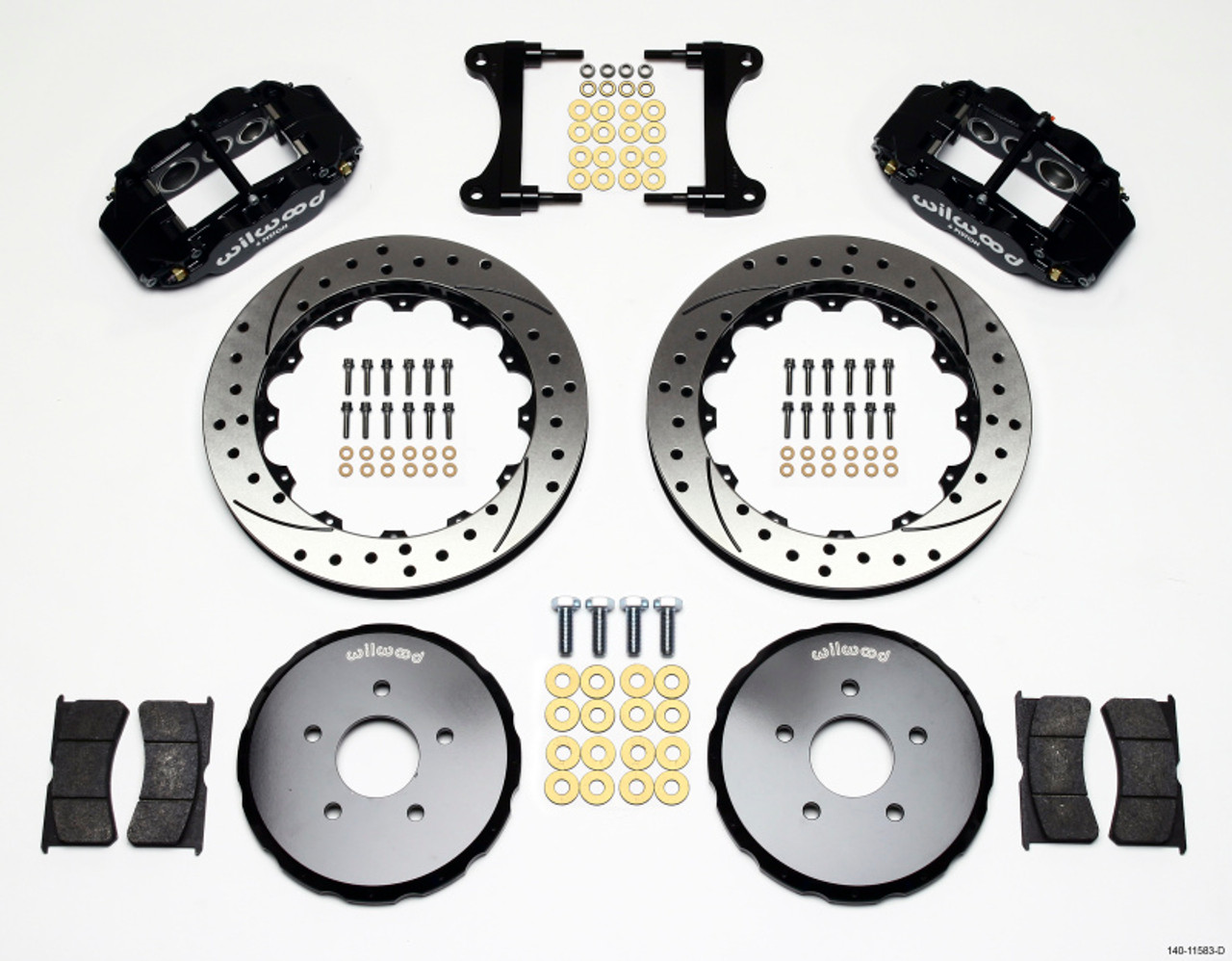 Wilwood Narrow Superlite 6R Front Hat Kit 13.06in Drilled Nissan 370Z/Fiti G37 - 140-11583-D
