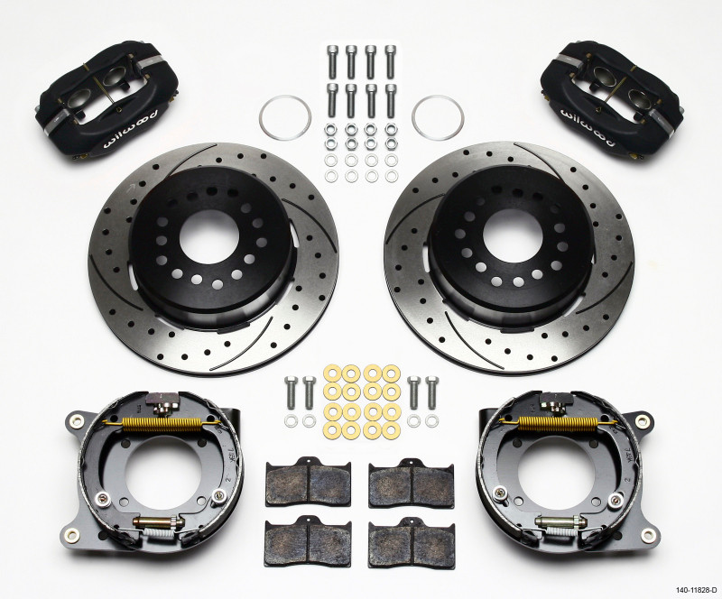 Wilwood Forged Dynalite P/S Park Brake Kit Drilled Impala 59-64 / Corvette 57-62 - 140-11828-D