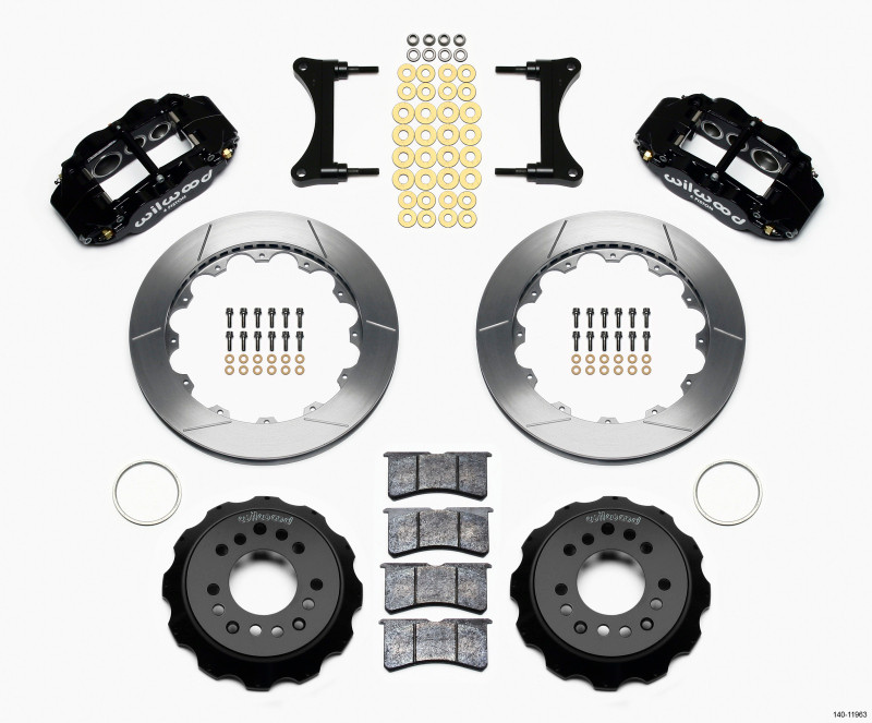 Wilwood Narrow Superlite 6R Front Hat Kit 12.88in 93-96 Mazda RX7 - 140-11963