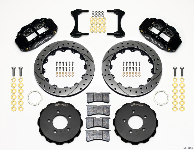 Wilwood Narrow Superlite 6R Front Hat Kit 12.88in Drilled 2006-Up Civic / CRZ - 140-11978-D