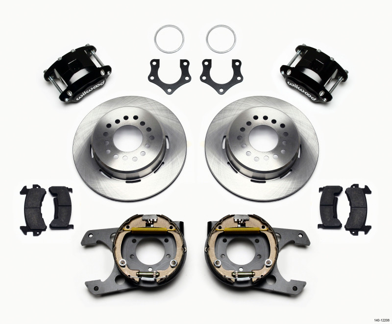 Wilwood D154 P/S Park Brake Kit Mopar/Dana 2.50in Off w/Snap Ring Brng - 140-12208