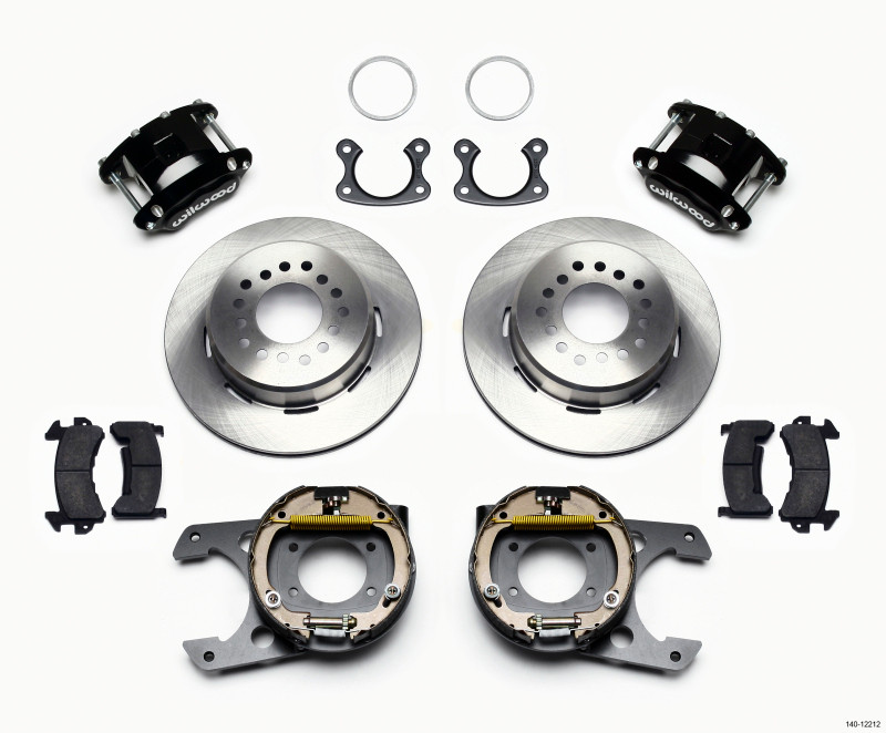 Wilwood D154 P/S Park Brake Kit Small Ford 2.50in Offset - 140-12212