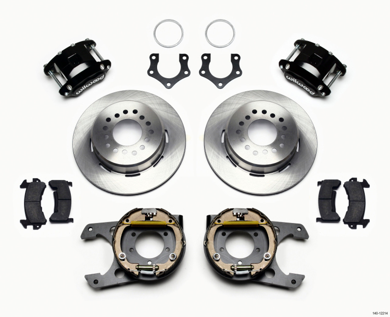 Wilwood D154 P/S Park Brake Kit Mopar/Dana 2.36in Off w/Snap Ring Brng - 140-12214