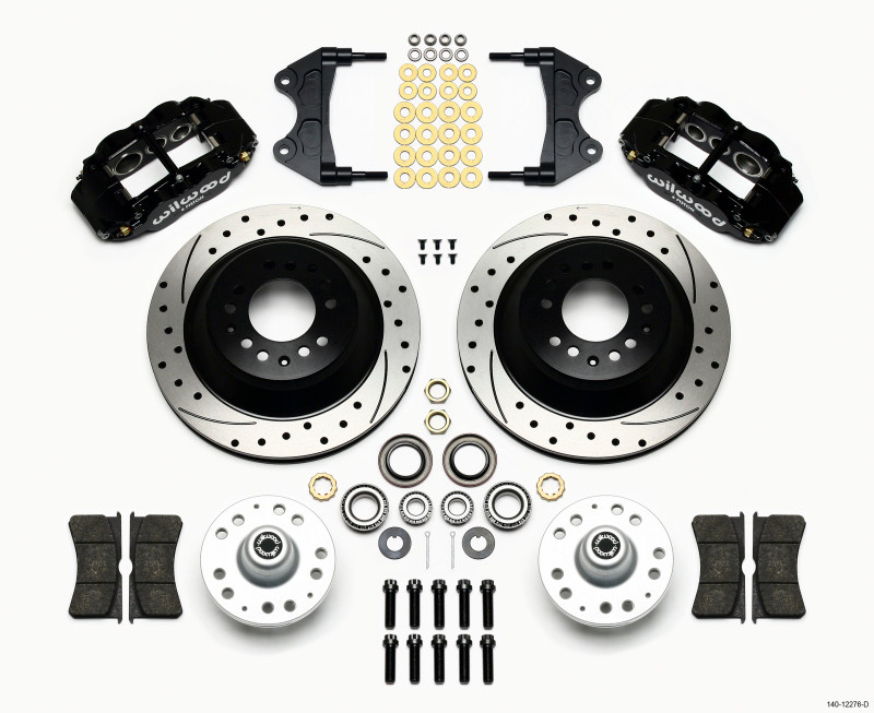 Wilwood Narrow Superlite 6R Front Hub & 1PC Rtr Kit 12.88in Dril WWE ProSpindle - 140-12276-D