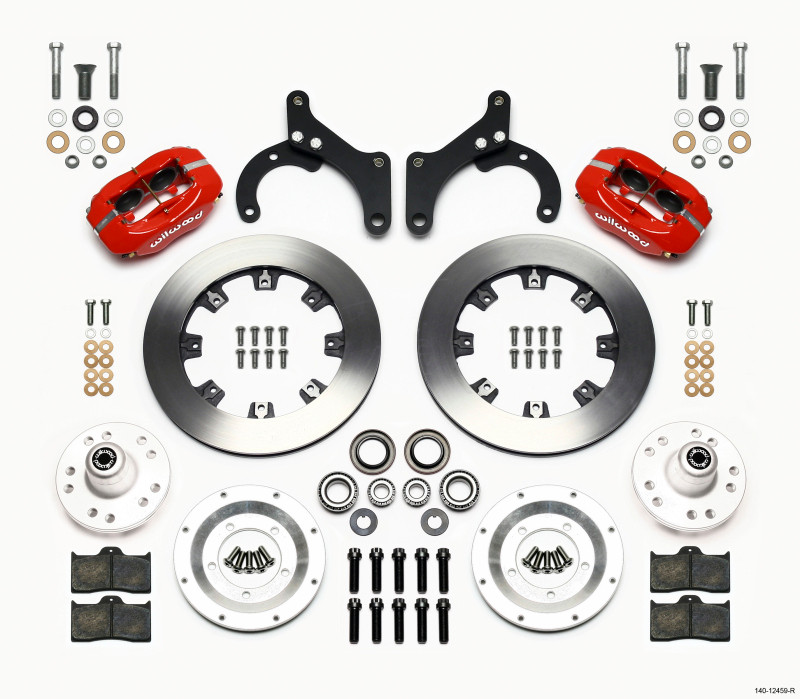 Wilwood Forged Dynalite Front Kit 12.19in Red 59-64 Chevy Impala / 63-64 Corvette - 140-12459-R
