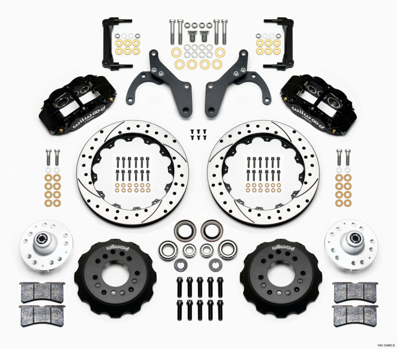Wilwood Narrow Superlite 6R Front Hub Kit 12.88in Drilled 59-64 Chevy Impala / 63-64 Corvette - 140-12460-D