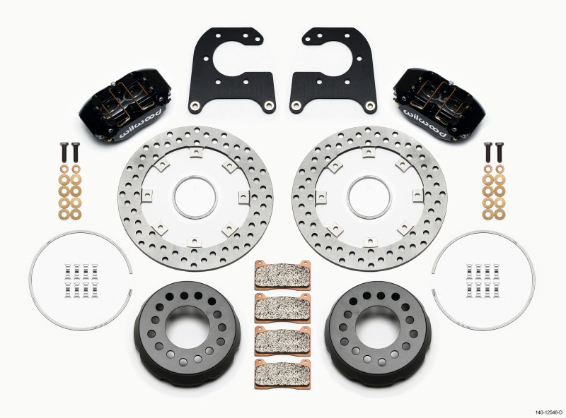 Wilwood Dynapro Lug Mount Single Rear Dynamic Kit SA Drilled Big Ford New Style 2.50in Offset - 140-12546-D