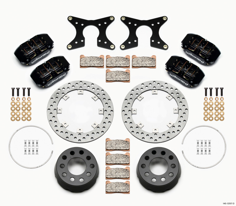 Wilwood Dynapro Lug Mount Dual Rear Dynamic Kit SA Drilled M-W/Lamb Ends .690in Studs - 140-12557-D