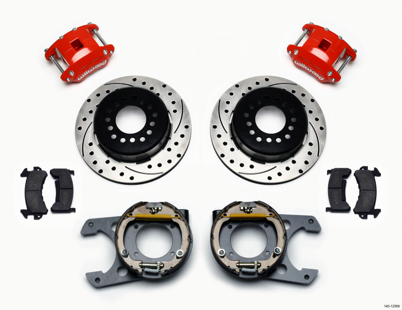 Wilwood D154 P/S Park Brake Kit Chevy C-10 2.42 Offset 5-lug - 140-12569