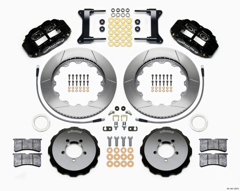 Wilwood Narrow Superlite 6R Front Hat Kit 14.00in 1999-2012 Subaru WRX w/Lines - 140-12875
