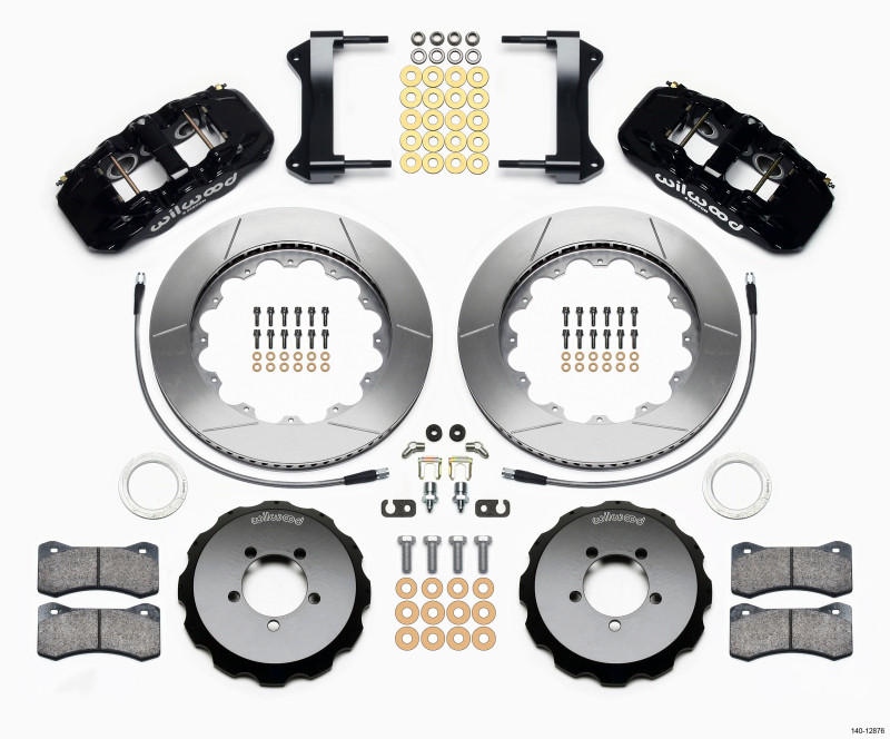Wilwood AERO6 Front Hat Kit 14.00 1999-2012 Subaru WRX w/Lines - 140-12876