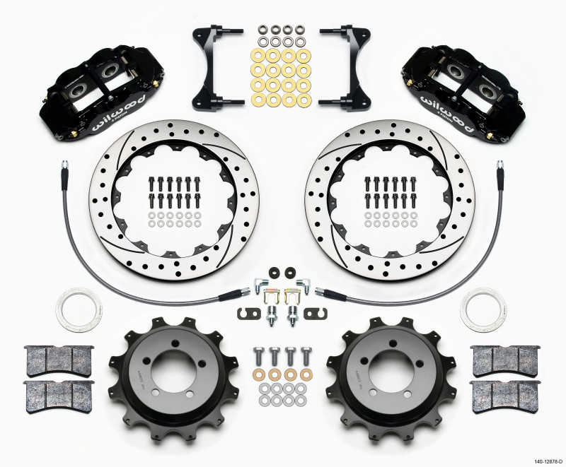 Wilwood Narrow Superlite 4R Rear Kit 12.88in Drilled 99-05 WRX / 99-07 Impreza - 140-12878-D