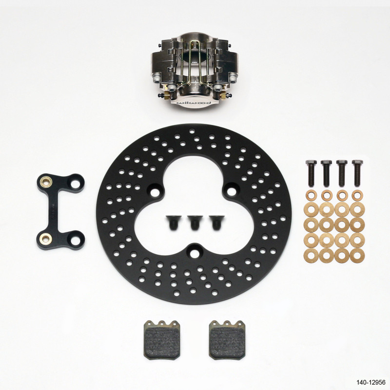 Wilwood Dynapro Single LW Left Front Kit - Sprint 10.95in Aluminum Drilled Rotor - 140-12956