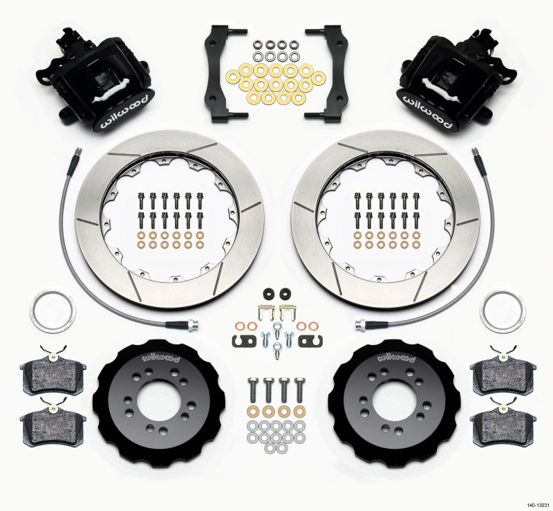 Wilwood Combination Parking Brake Rear Kit 12.88in 2013-Up Ford Focus ST w/ Lines - 140-13031