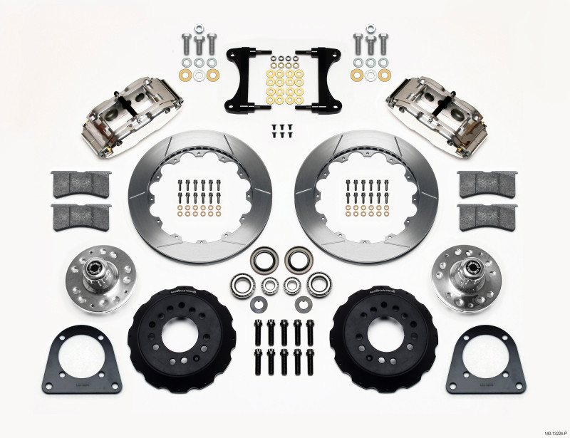 Wilwood Narrow Superlite 6R Front Hub Kit 12.88in Polished TCI-IFS 71-78 (Pinto Based) - 140-13224-P