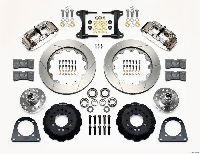 Wilwood Narrow Superlite 6R Front Hub Kit 14.00in Polished TCI-IFS 71-78 (Pinto Based) - 140-13225-P