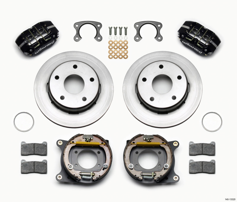 Wilwood Dynapro Lug Mount P/S Park Brake Kit Small Ford 2.36in Off Bronco 5 x 5.50 - 140-13320