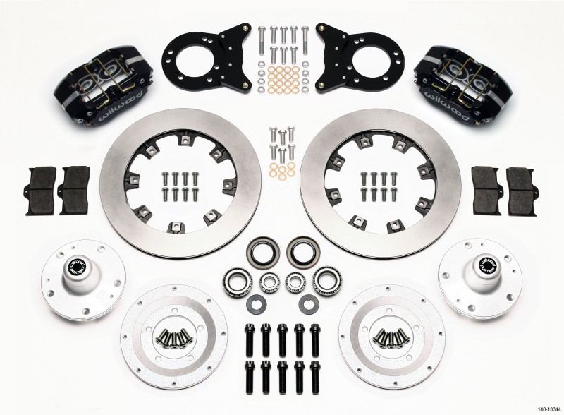 Wilwood Dynapro Dust-Boot Front Kit 12.19in 1965-1969 Mustang Disc & Drum Spindle - 140-13344