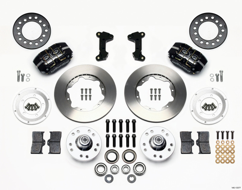 Wilwood Dynapro Dust-Boot Front Kit 11.00in 74-80 Pinto/Mustang II Disc Spindle only - 140-13377