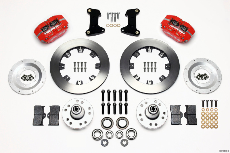 Wilwood Dynapro Dust-Boot Front Kit 12.19in Red 74-80 Pinto/Mustang II Disc Spindle only - 140-13378-R