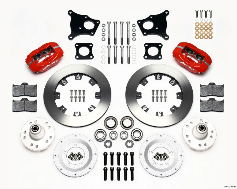 Wilwood Forged Dynalite Front Kit 12.19in Red AMC 71-76 OE Disc w/o Bendix Brakes - 140-13395-R