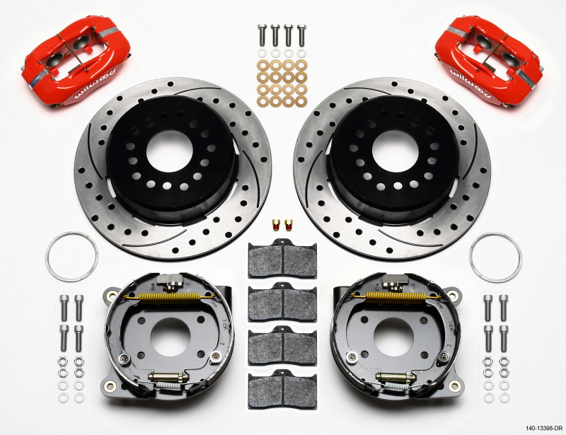 Wilwood Forged Dynalite P/S P-B Kit Drilled-Red AMC 71-74 2.60in Offset - 140-13398-DR