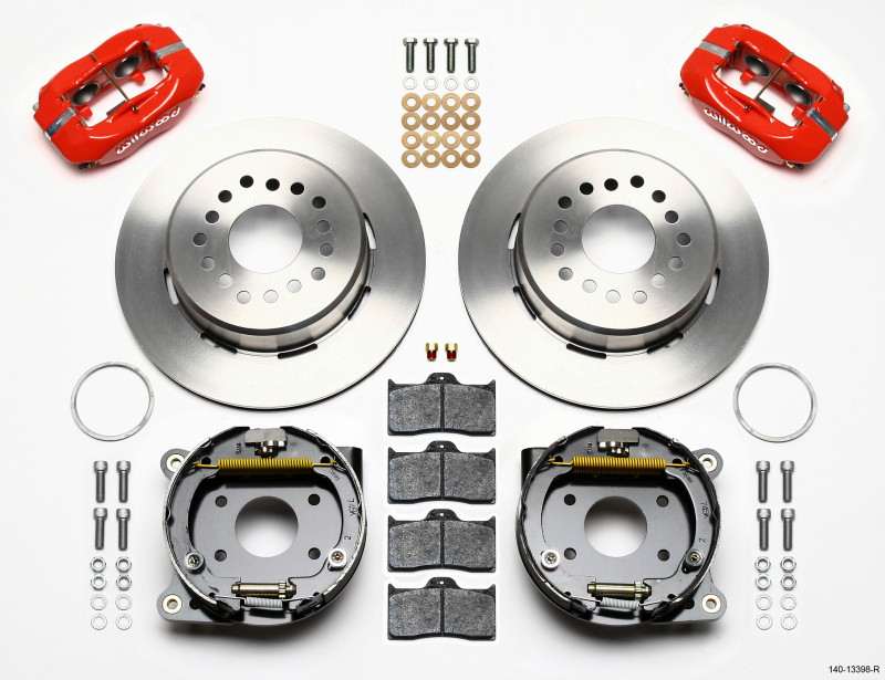 Wilwood Forged Dynalite P/S Park Brake Kit-Red AMC 71-74 2.60in Offset - 140-13398-R