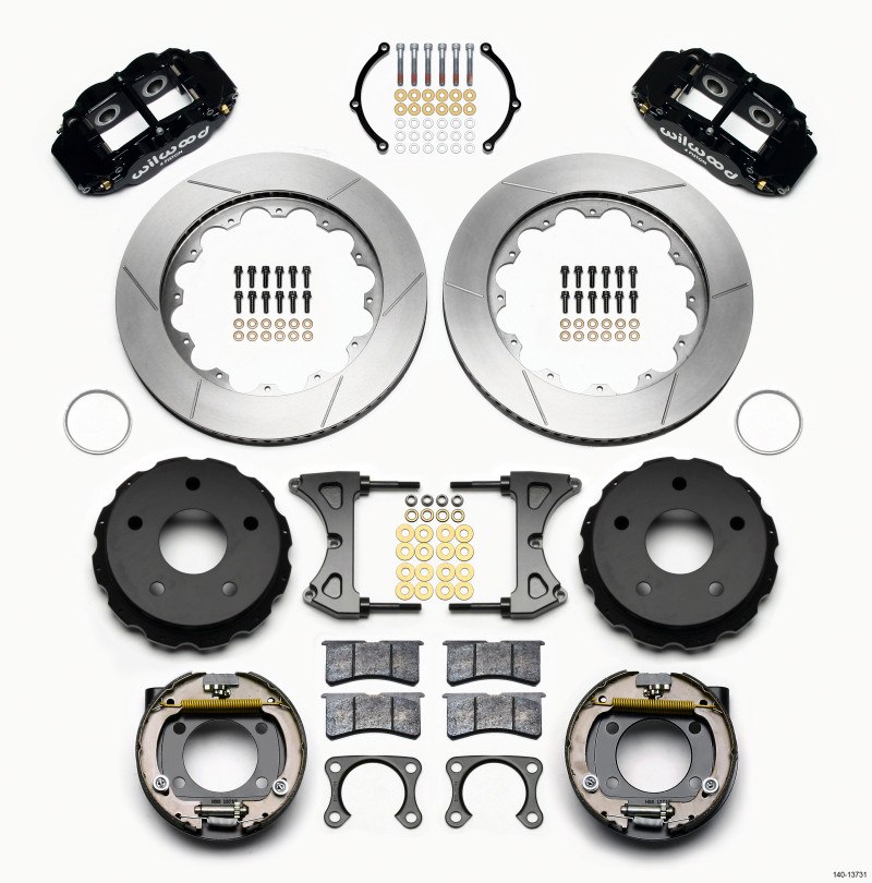 Wilwood Narrow Superlite 4R Rear P-Brk Kit 14.00in Big Ford 2.00in Off Bronco 5 x 5.50 - 140-13731