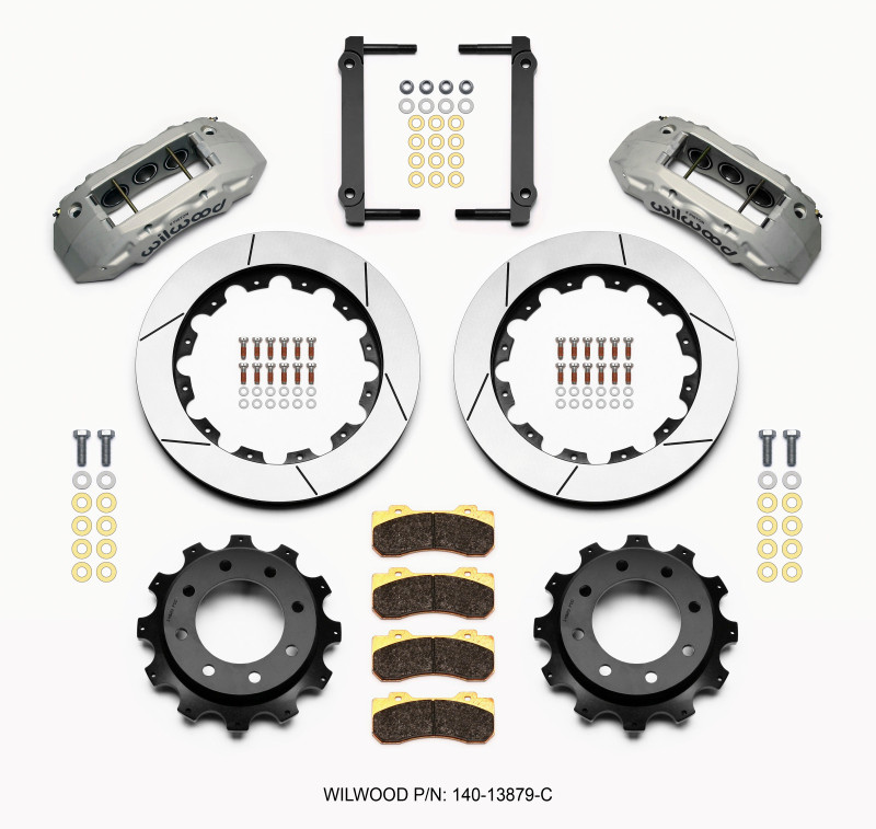 Wilwood TX6R Rear Kit 16.00in Clear Ano 1999-2010 GM Trk 2500 HD 4.84 Cntr - 140-13879-C