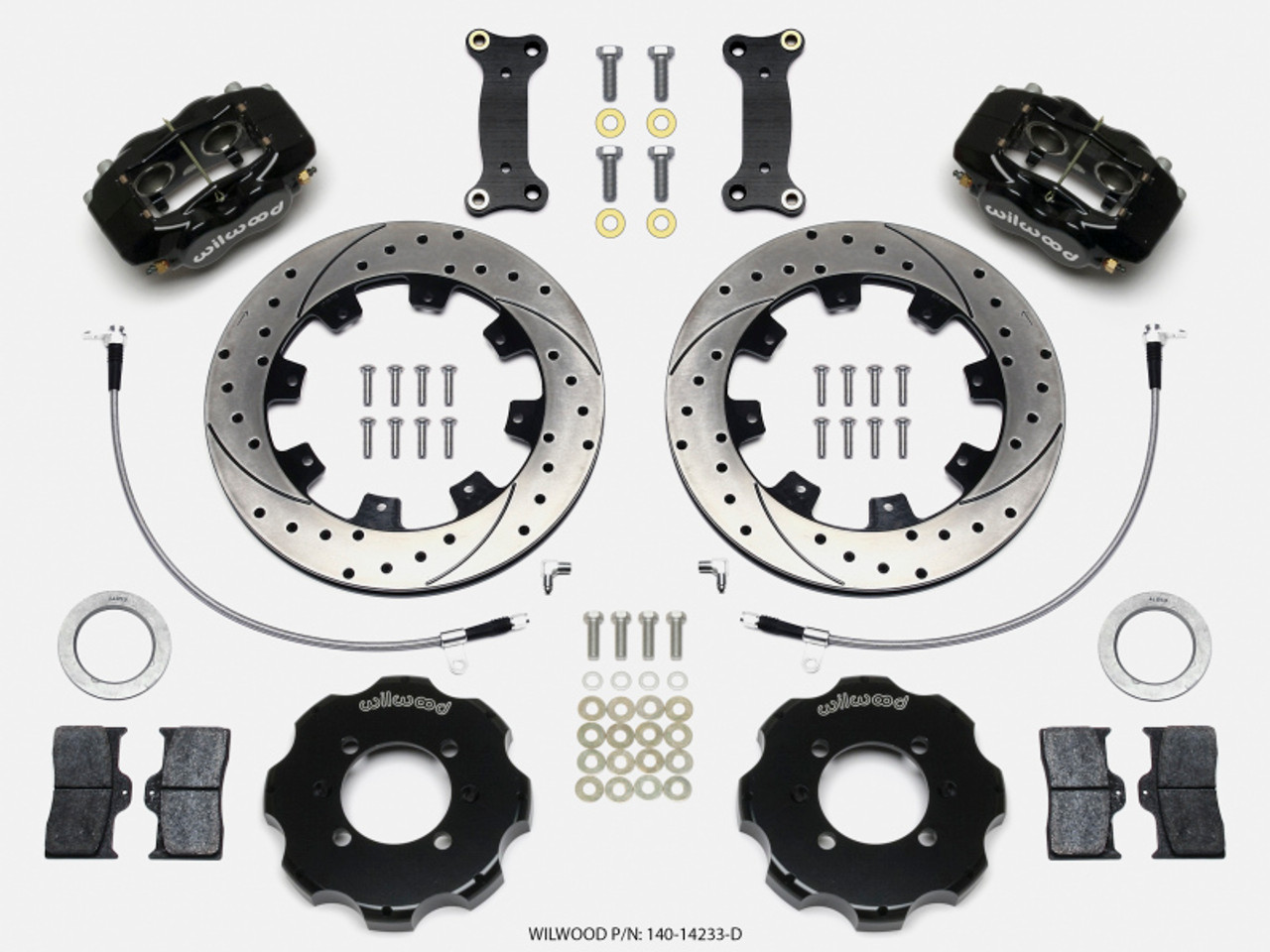 Wilwood Forged Dynalite Front Hat Kit 12.19in Drilled 2016-Up Mazda MX5 Miata w/ Lines - 140-14233-D