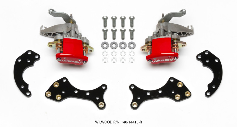 Wilwood P/S Retrofit Kit w/MC4 P-Brake Forged Dynalite Pro Street 12.19in Rear Kits - 140-14415-R