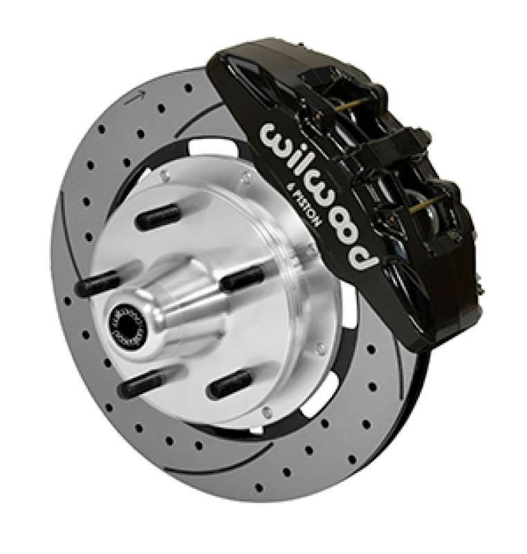 Wilwood Forged Dynapro Big Brake Kit - 5x5 Hub/12.19in Drilled & Slotted Rotor/ Black Caliper- Front - 140-14533-D Photo - Primary