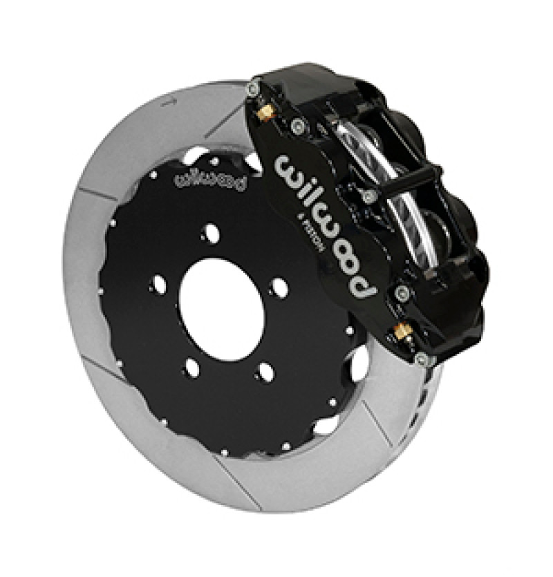 Wilwood Narrow Superlite 6R Front Big Brake Kit 12.88in Slotted Black 05-11 Ford Crown Victoria - 140-14680