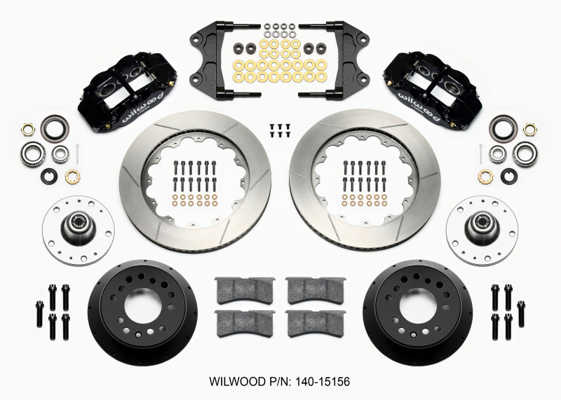Wilwood Narrow Superlite 6R Front Hub Kit 14.00in WWE ProSpindle (5x4.75in 5x5.00in Hub) - 140-15156