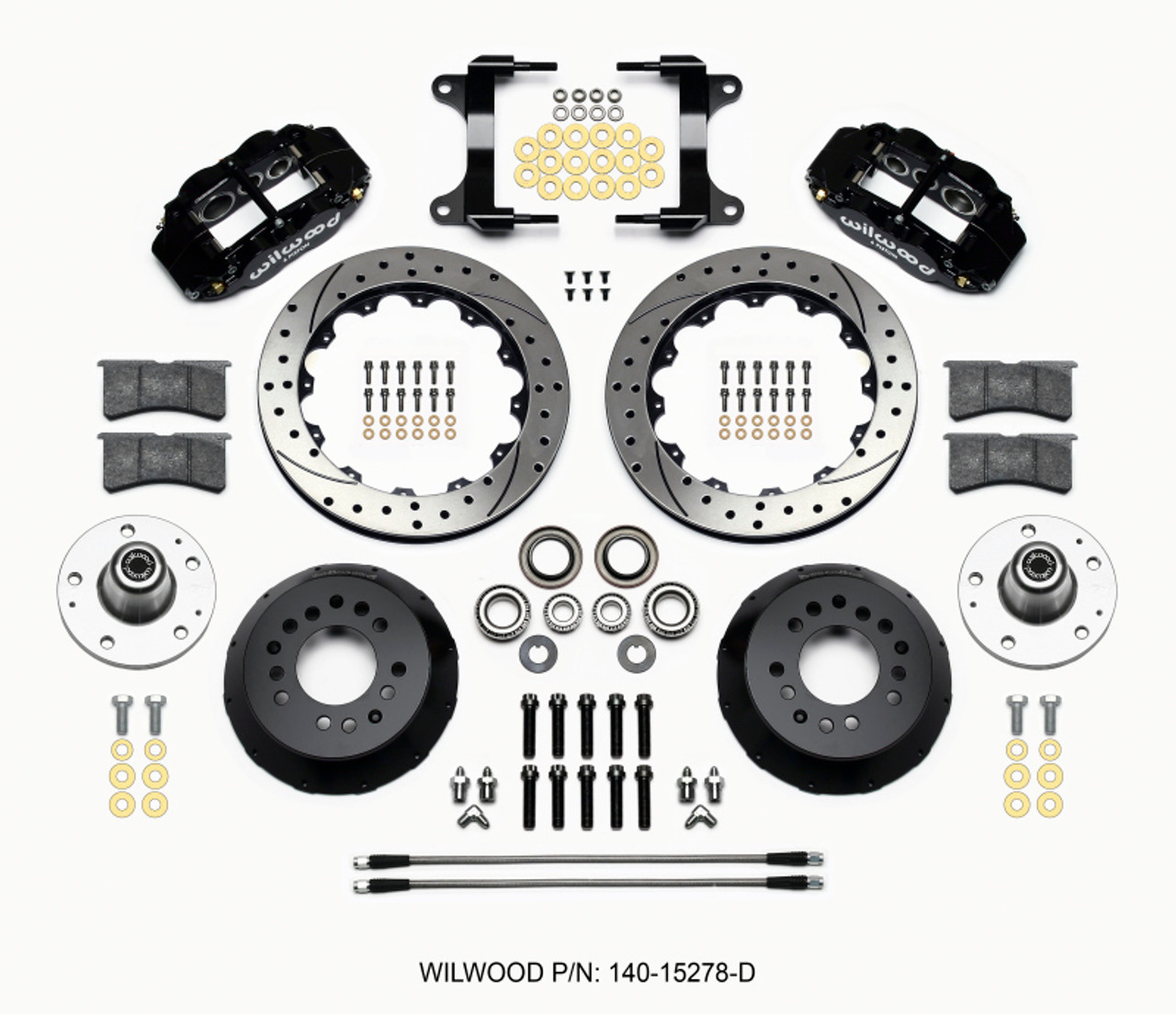 Wilwood Narrow Superlite 6R Front Hub Kit 12.88in Drilled 82-92 Camaro//Firebird - 140-15278-D
