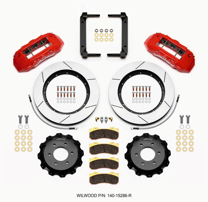 Wilwood TX6R Front Kit 15.50in Red 2004-08 Ford F150 - 4WD - 140-15286-R