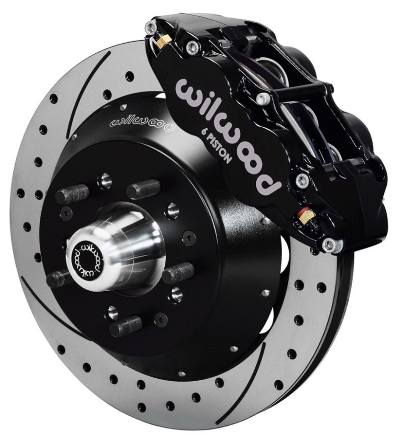 Wilwood Narrow Superlite 6R Dust-Seal Big Brake Front Brake Kit 14in. Drilled w/ Wilwood Pro Spindle - 140-15410-D