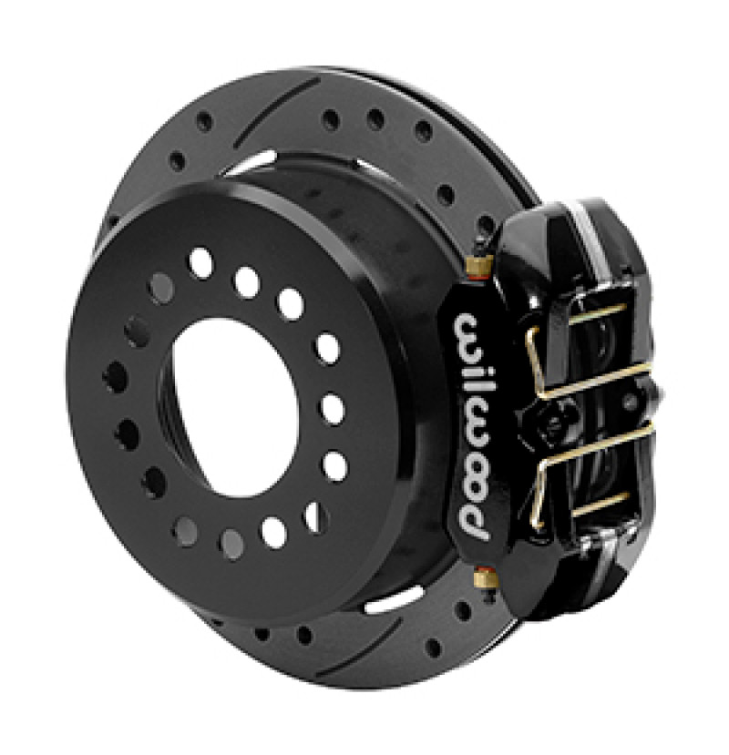 Wilwood Small Ford 11 in. Forged Dynapro Low-Profile Rear Parking Brake Kit (Drilled & Slotted) - 140-15603-D