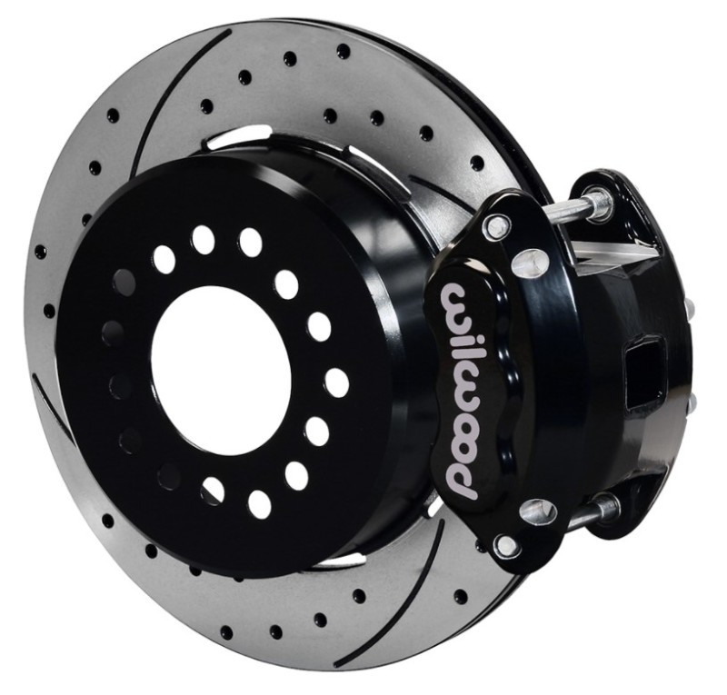 Wilwood D154 Rear 12.19in P-Brake Kit 2.75in-2.81in Offset - Black - 140-15641-D