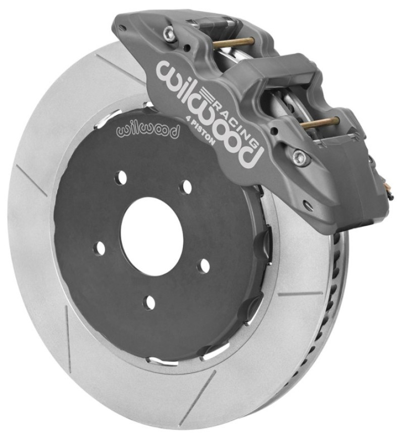 Wilwood Aero4R/ST Front Big Brake Kit 14in Black Anodize 97-13 Chevrolet Corvette C5/C6 - 140-16181